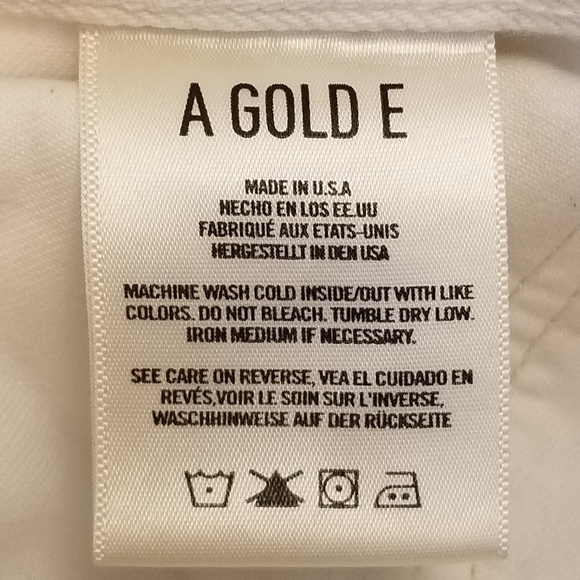 {25} Agolde 90s Mid Rise White Loose Fit Distressed Jeans - Picture 11 of 12